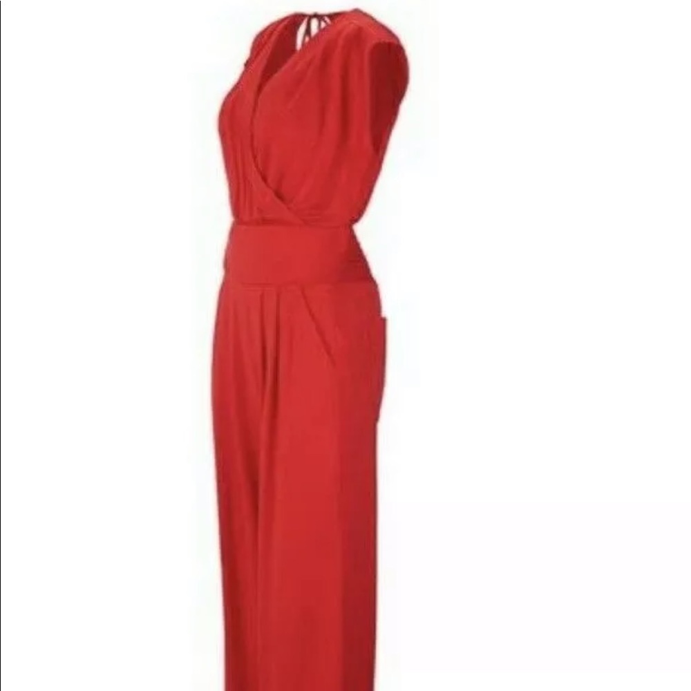 New never worn cabi uptown jumpsuit red size m